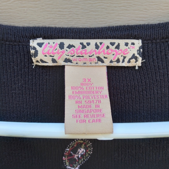 Lily Stanhope 3x Black Embroidered Sweater - Picture 4 of 8